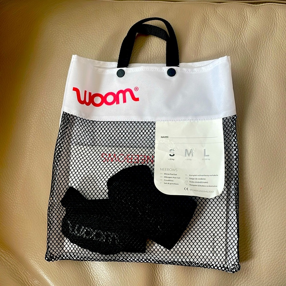 Woom - NEEBOWS - elbow pads set - size: S, never been used, still in packaging